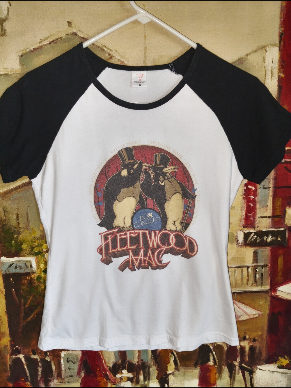 Fleetwood Mac Graphic Raglan Tee - Black & White
